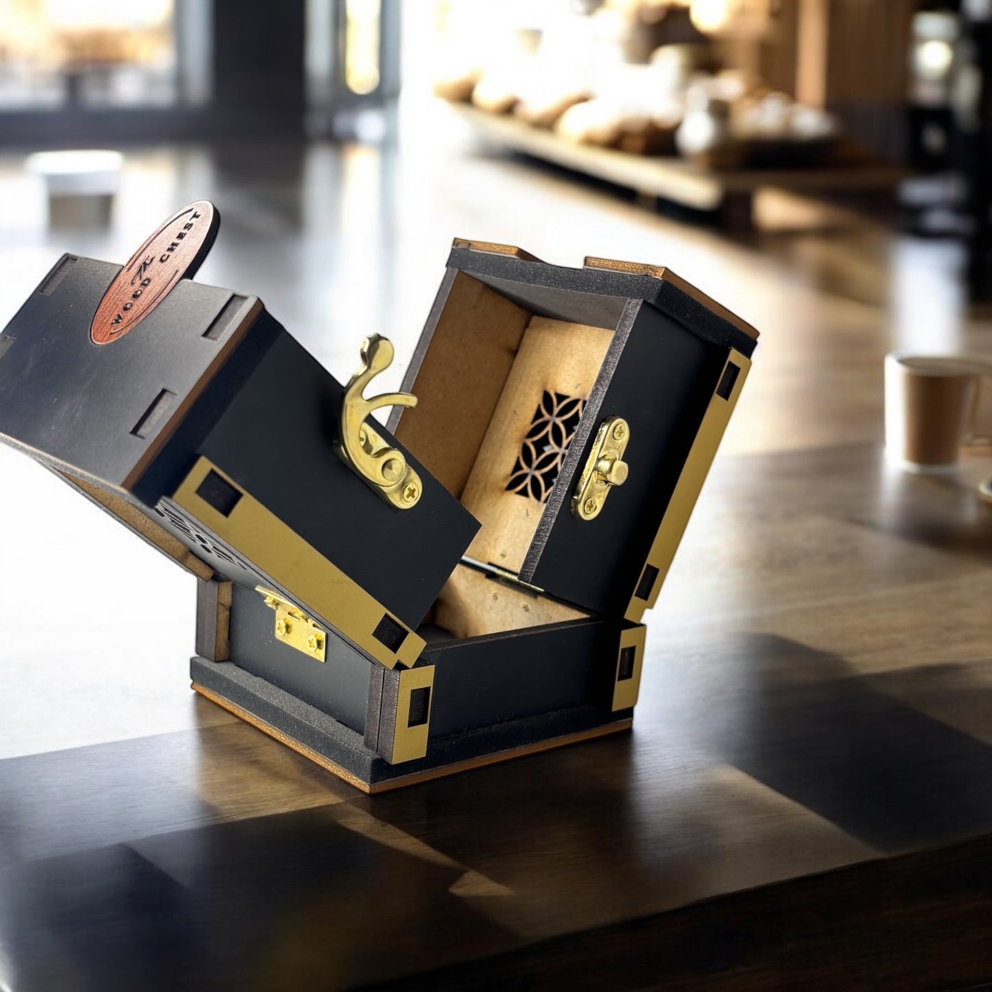 Luxury wooden perfume packaging